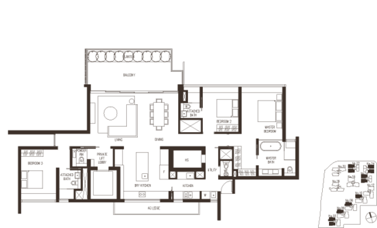Leedon Residence - Floor Plan