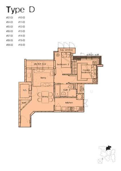 Mandale Heights, 45 Mandalay Road, Newton / Novena, 2 Bedrooms, 764 sqft, Apartment For Sale, by Jenn Denz Law, 500161822 - 2D - PropertyGuru.com.sg
