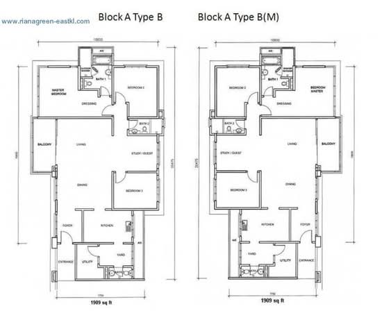Riana Green East - Floor Plan - iProperty.com.my