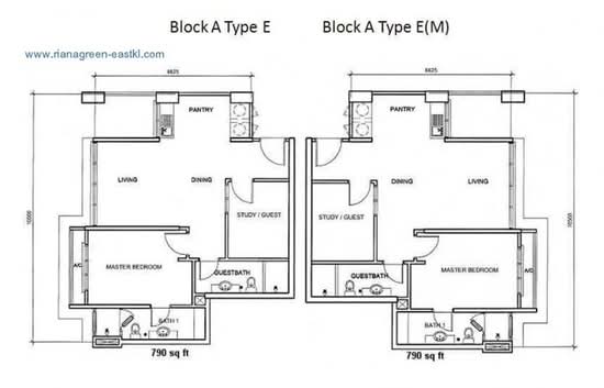 Riana Green East - Floor Plan - iProperty.com.my