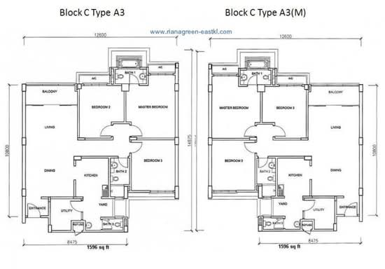 Riana Green East - Floor Plan - iProperty.com.my