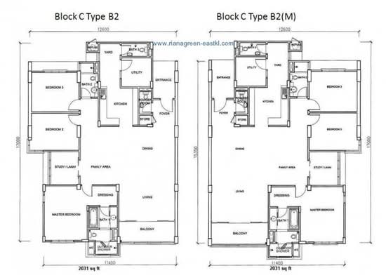 Riana Green East - Floor Plan - iProperty.com.my