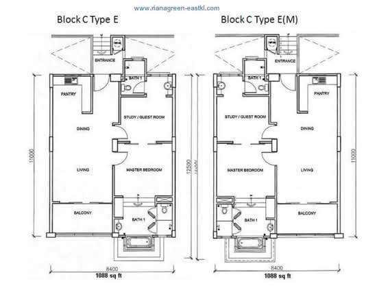 Riana Green East - Floor Plan - iProperty.com.my