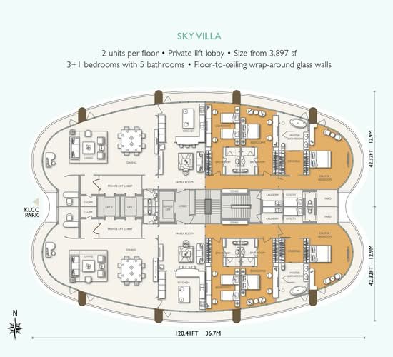 The Oval - Floor Plan - iProperty.com.my