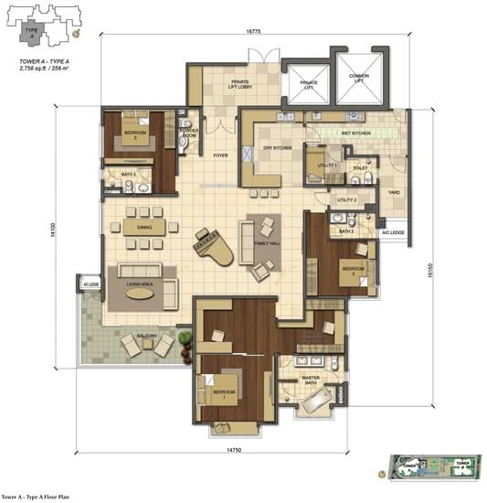 One Mont Kiara (1 Mont Kiara) - Floor Plan - iProperty.com.my