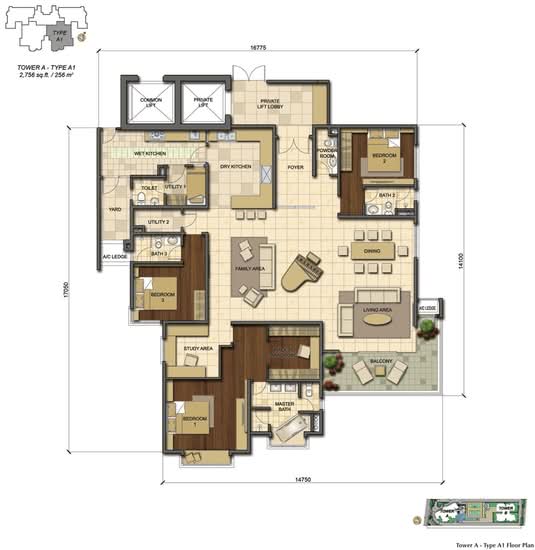 One Mont Kiara (1 Mont Kiara) - Floor Plan - iProperty.com.my