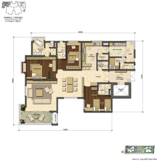One Mont Kiara (1 Mont Kiara) - Floor Plan - iProperty.com.my