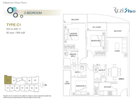 Rezi 3Two - Floor Plan