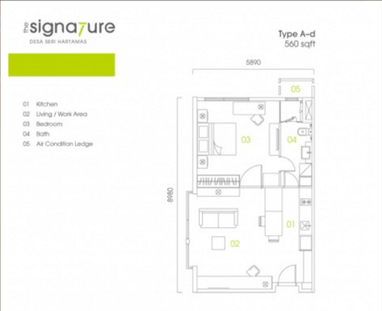 The Signature - Floor Plan - iProperty.com.my