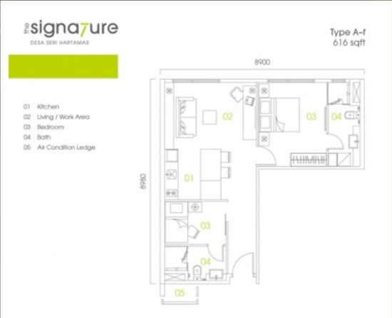 The Signature - Floor Plan - iProperty.com.my