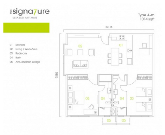 The Signature - Floor Plan - iProperty.com.my