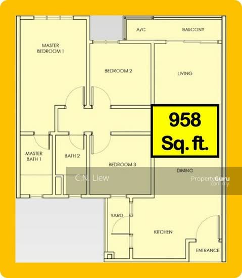 Mont Kiara Bayu - Floor Plan - iProperty.com.my
