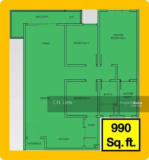 Mont Kiara Bayu - Floor Plan - iProperty.com.my