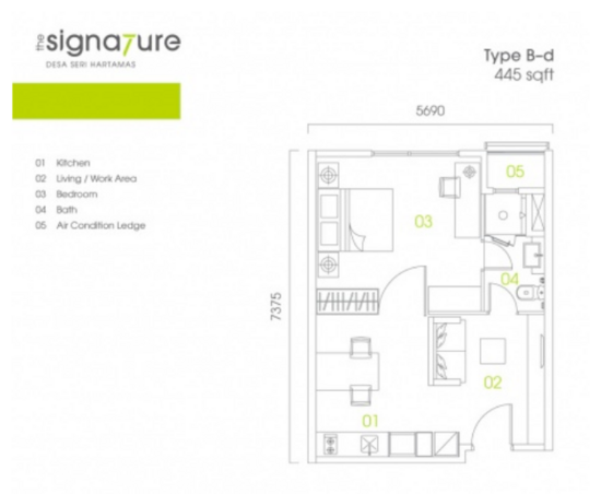 The Signature - Floor Plan - iProperty.com.my
