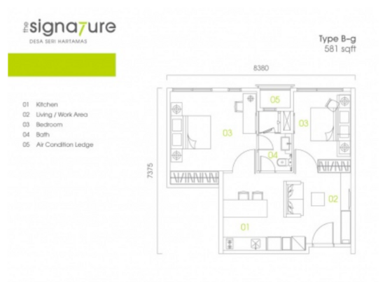 The Signature - Floor Plan - iProperty.com.my