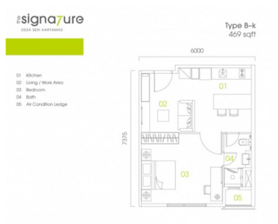The Signature - Floor Plan - iProperty.com.my