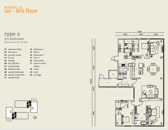 Dedaun Condominium - Floor Plan - iProperty.com.my