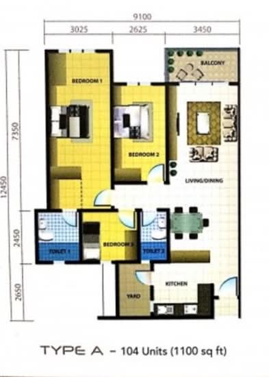 Platinum Hill PV 5 - Floor Plan - iProperty.com.my