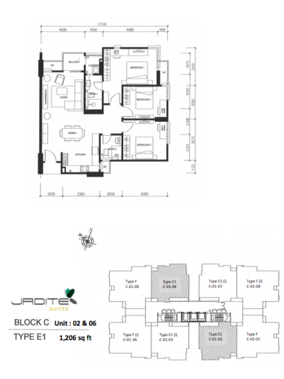 Jadite Suites - Floor Plan - iProperty.com.my