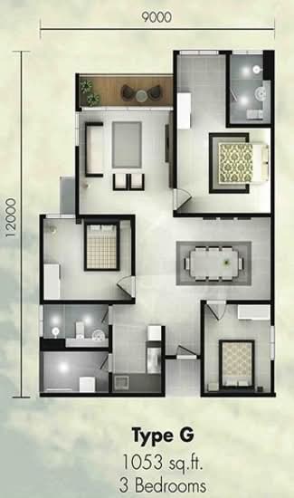 Sky Peak Residences - Floor Plan - iProperty.com.my