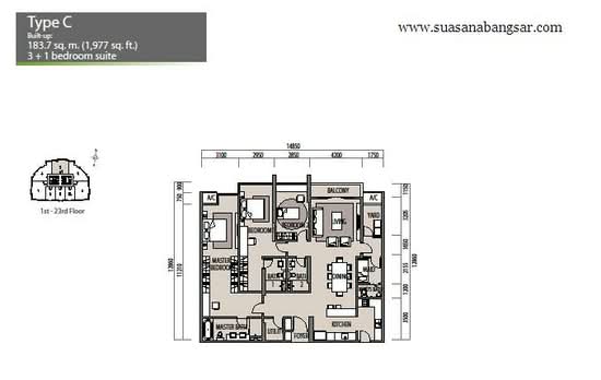 Suasana Bangsar - Floor Plan - iProperty.com.my