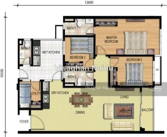 Riverdale @ Usj One Park - Floor Plan - iProperty.com.my