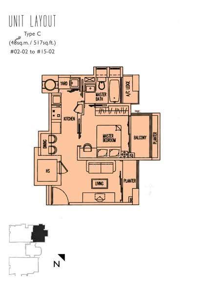 The Merlot, 101 Keng Lee Road, Farrer Park / Serangoon Rd, 1 Bedroom, 517 sqft, Apartment For Sale, by Chris Tang 邓佩芬, 500031073 - 2D - PropertyGuru.com.sg