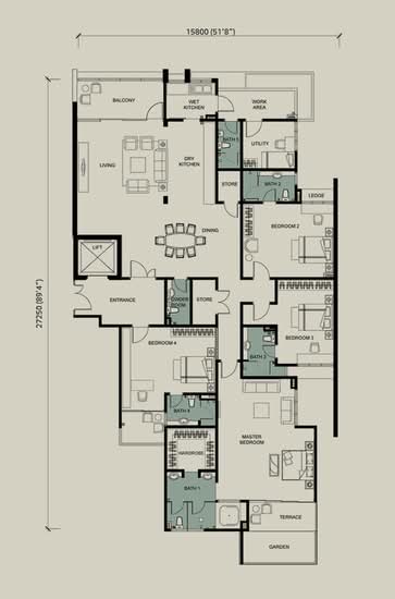 Kenny Hills Residence - Floor Plan - iProperty.com.my