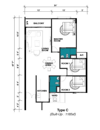 Abel Residence - Floor Plan - iProperty.com.my