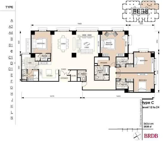 The Capsquare Residences - Floor Plan - iProperty.com.my