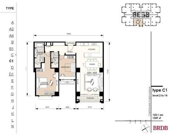 The Capsquare Residences - Floor Plan - iProperty.com.my
