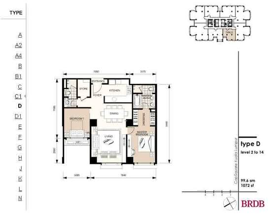 The Capsquare Residences - Floor Plan - iProperty.com.my