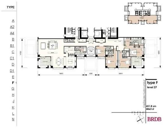 The Capsquare Residences - Floor Plan - iProperty.com.my