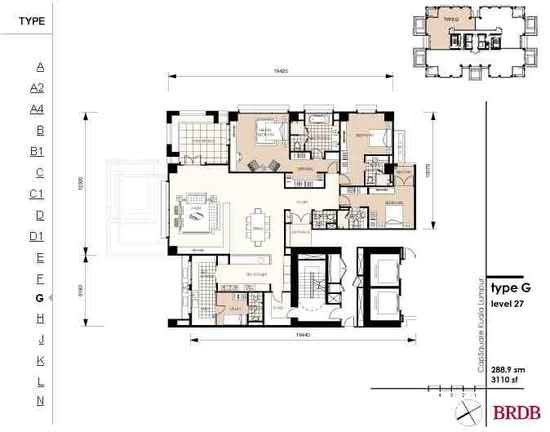 The Capsquare Residences - Floor Plan - iProperty.com.my