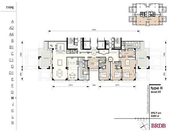 The Capsquare Residences - Floor Plan - iProperty.com.my