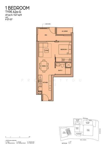 Midtown Bay, 120 Beach Road, Beach Road / Bugis / Rochor, 1 Bedroom, 527 sqft, Condominium For Sale, by William Oo, 60195829 - 2D - PropertyGuru.com.sg