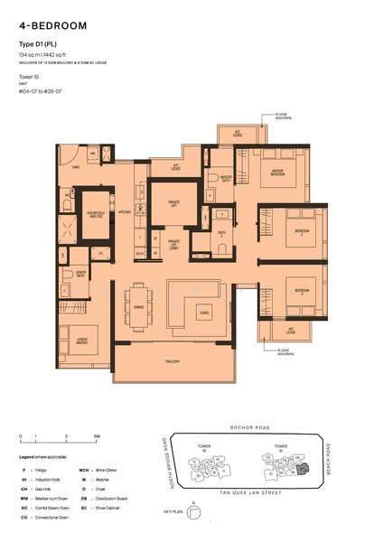 Midtown Modern, 16 Tan Quee Lan Street, Beach Road / Bugis / Rochor, 4 Bedrooms, 1,442 sqft, Condominium For Sale, by Alyssa Ng, 25632662 - 2D - PropertyGuru.com.sg