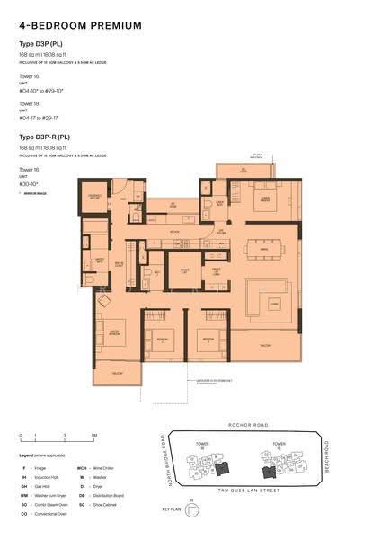 Midtown Modern, 16 Tan Quee Lan Street, Beach Road / Bugis / Rochor, 4 Bedrooms, 1,808 sqft, Condominium For Sale, by Albert New, 500281346 - 2D - PropertyGuru.com.sg