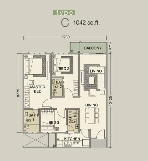 D'Secret Garden (Pangsapuri Kempas Indah) - Floor Plan - iProperty.com.my