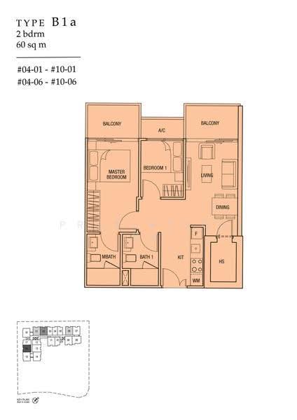 Midtown Residences, 1189 Upper Serangoon Road, Hougang / Punggol / Sengkang, 2 Bedrooms, 646 sqft, Condominium For Sale, by Dennis Lim, 500188596 - 2D - PropertyGuru.com.sg