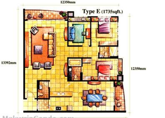 Windsor Tower - Floor Plan - iProperty.com.my