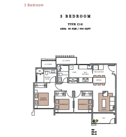 Botanique at Bartley - Floor Plan