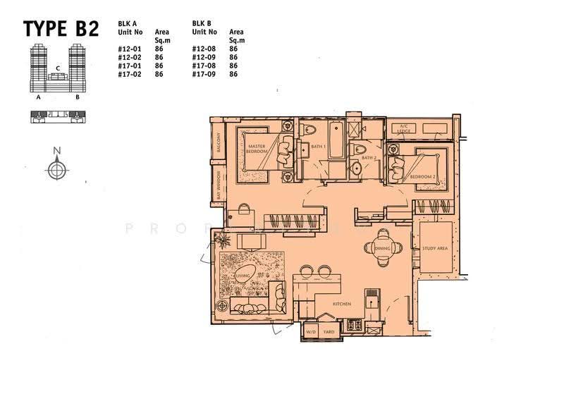 Mill Point, 1 Zion Close, Tanglin / Holland / Bukit Timah, 2 Bedrooms, 926 sqft, Apartment For Rent, by Serene Low, 500285009 - 2D - PropertyGuru.com.sg