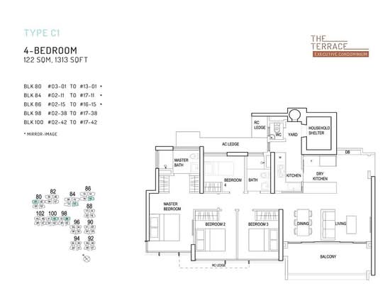 The Terrace - Floor Plan