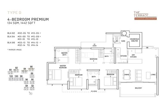 The Terrace - Floor Plan