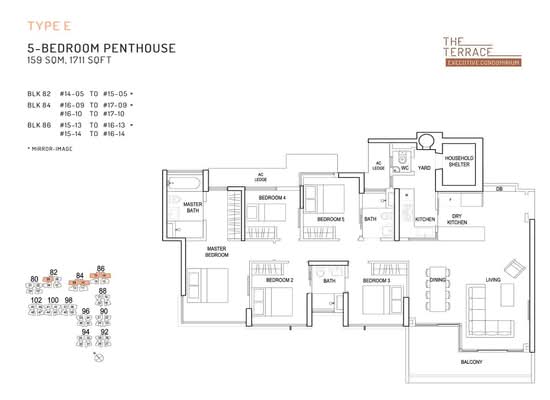 The Terrace - Floor Plan