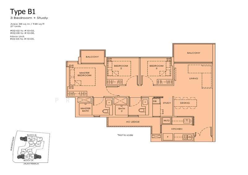 Mont Botanik Residence, 1 Jalan Remaja, Dairy Farm / Bukit Panjang / Choa Chu Kang, 3 Bedrooms, 947 sqft, Condominium For Sale, by Roy Lee, 60186165 - 2D - PropertyGuru.com.sg