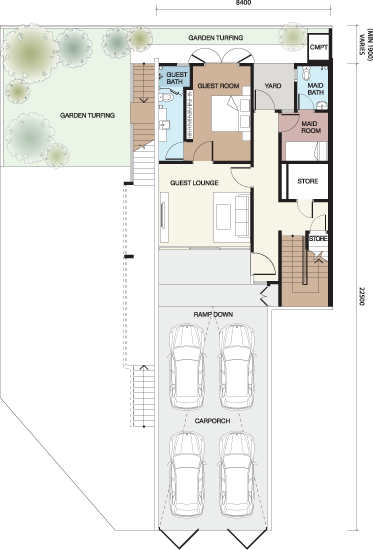 Vilaris Courtyard Homes - Floor Plan - iProperty.com.my