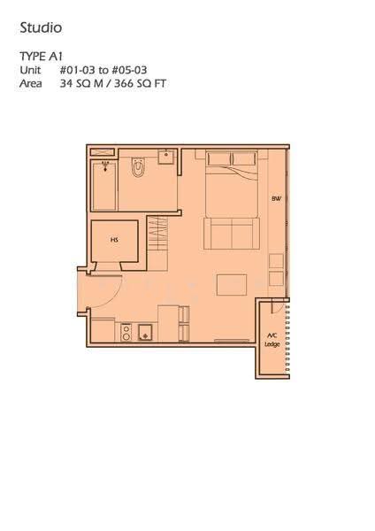 Mount Sophia Suites, 95 Sophia Road, Orchard / River Valley, Studio, 366 sqft, Condominium For Rent, by Quinie Ong, 25547347 - 2D - PropertyGuru.com.sg