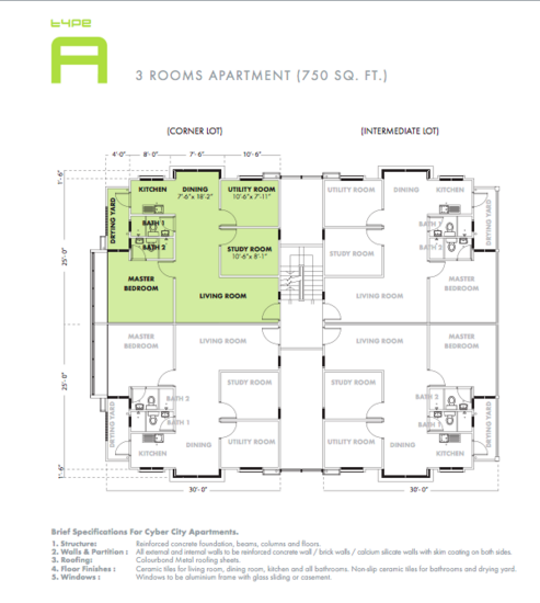 Cyber City Apartment 1 - Floor Plan - iProperty.com.my